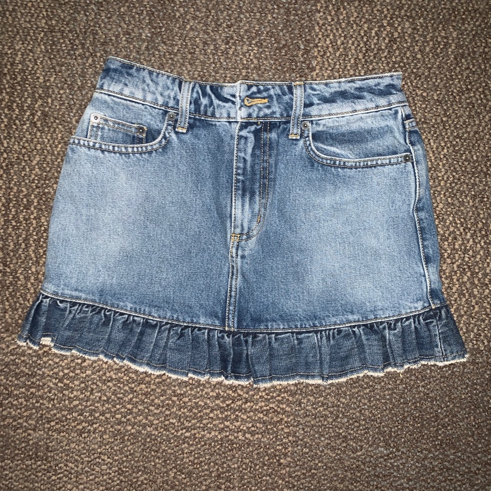 CARMAR DENIM jean high waisted skirt